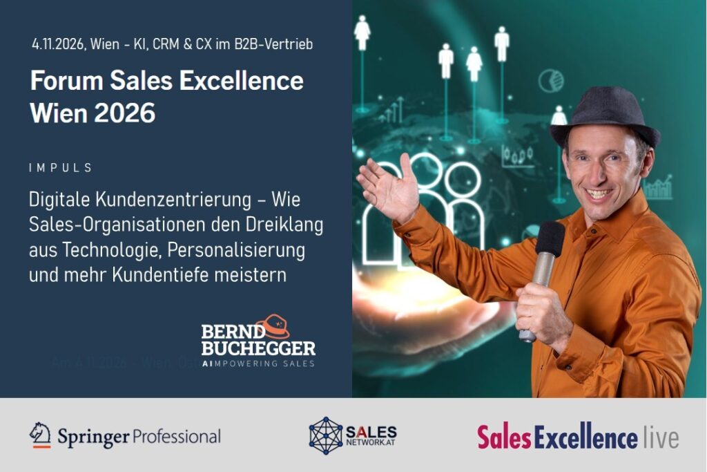 Forum Sales Excellence am 4.11.2026 mit Impulsvortrag von Bernd Buchegger